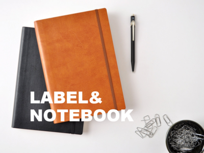 LABEL&NOTEBOOK THERMO LEATHER